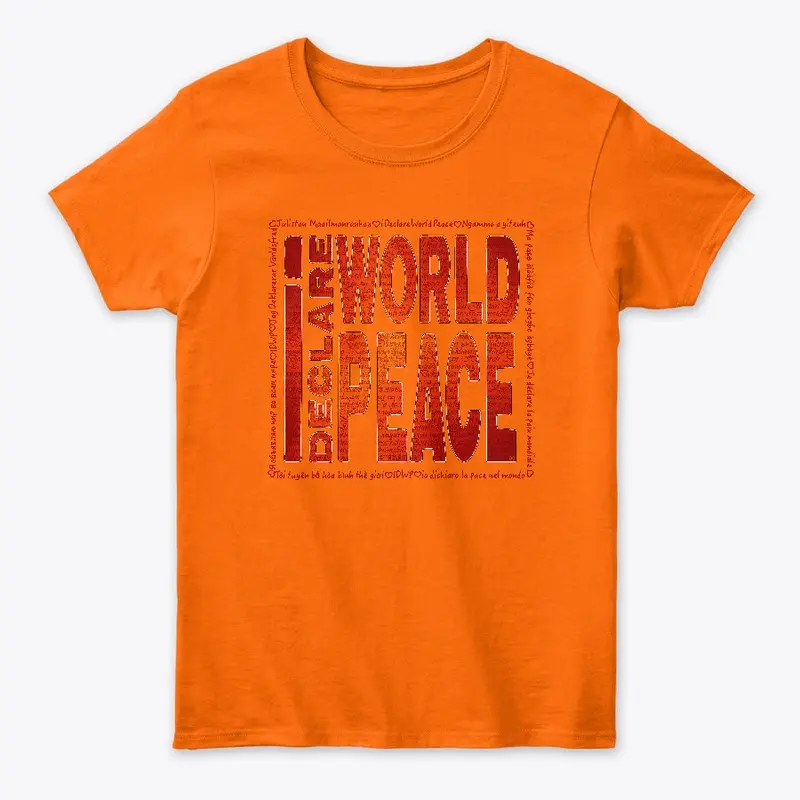 #IDWP Fire Red World Peace Logo