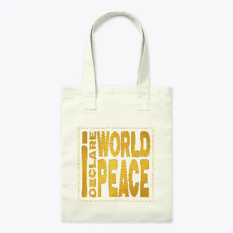 #IDWP Golden Yellow Peace Logo 