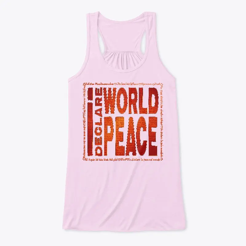 #IDWP Fire Red World Peace Logo