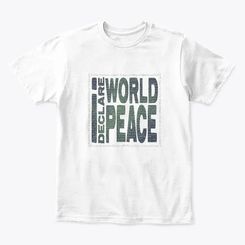 #IDWP  Dark Green World Peace Logo