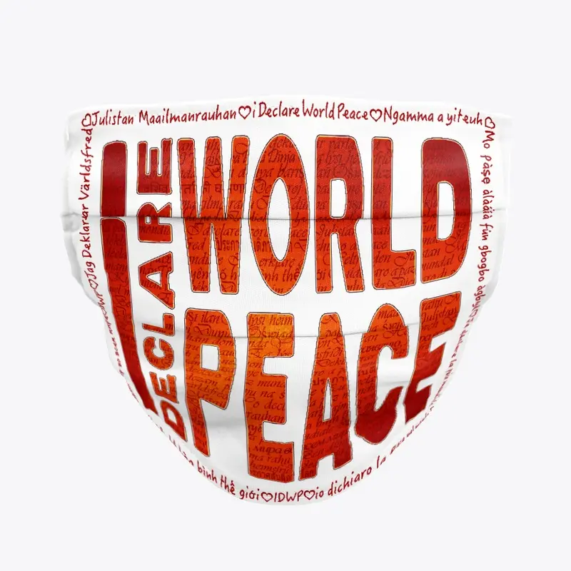 #IDWP Fire Red World Peace Logo