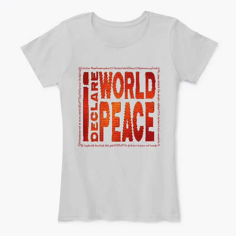 #IDWP Fire Red World Peace Logo