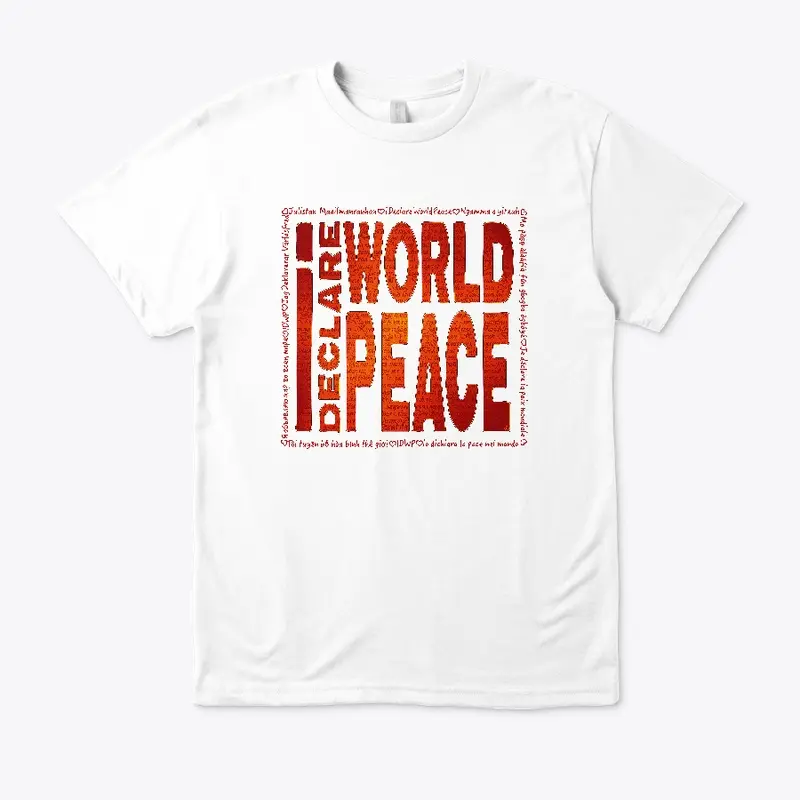 #IDWP Fire Red World Peace Logo