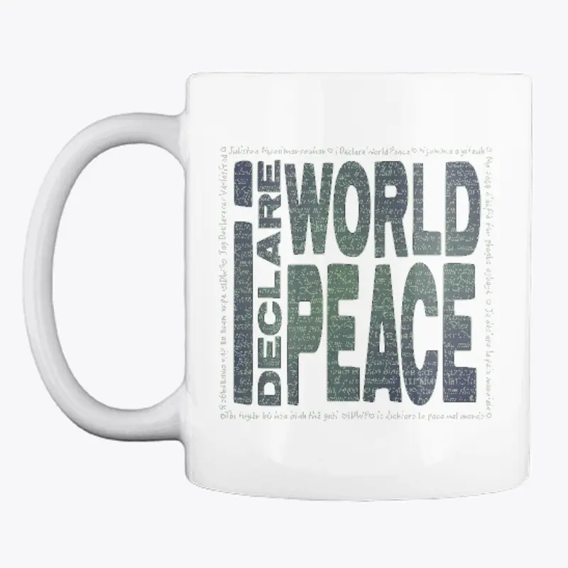 #IDWP  Dark Green World Peace Logo