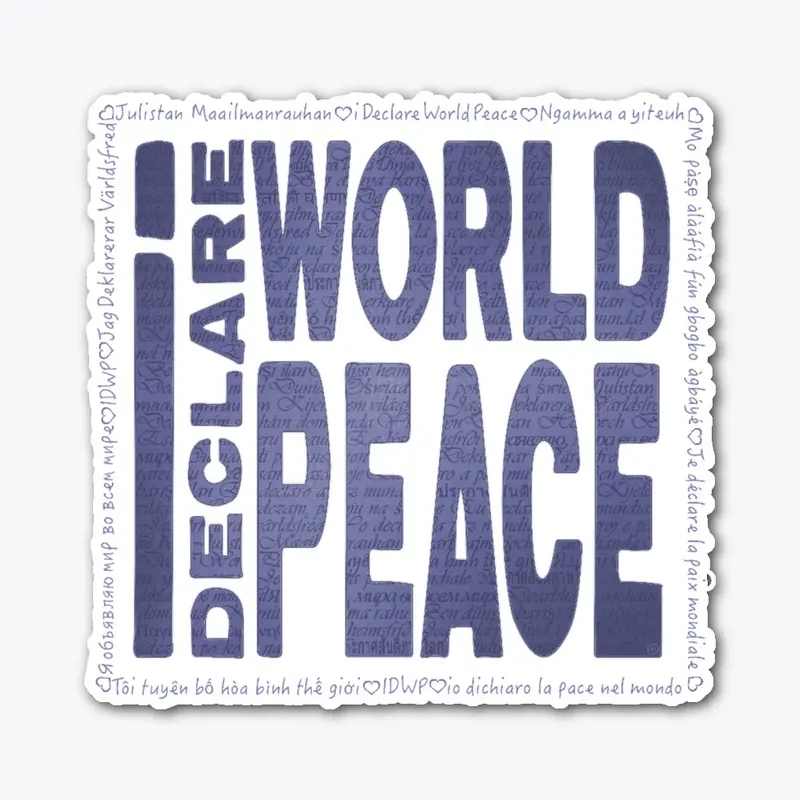 #IDWP Blu iDeclareWorldPeace Logo