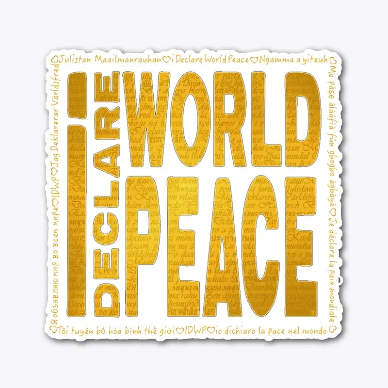 #IDWP Golden Yellow Peace Logo 