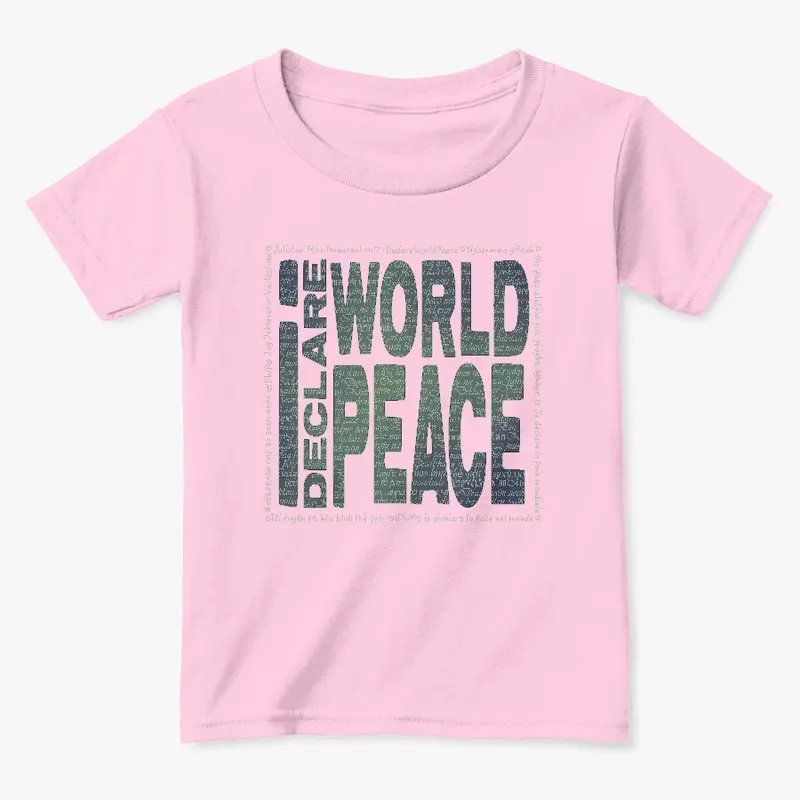 #IDWP  Dark Green World Peace Logo