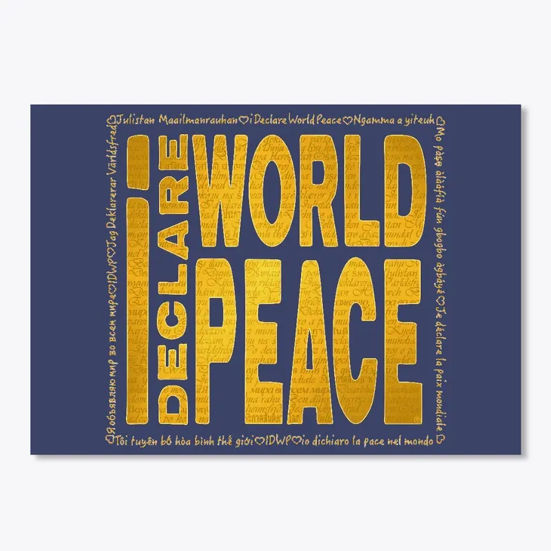 #IDWP Golden Yellow Peace Logo 